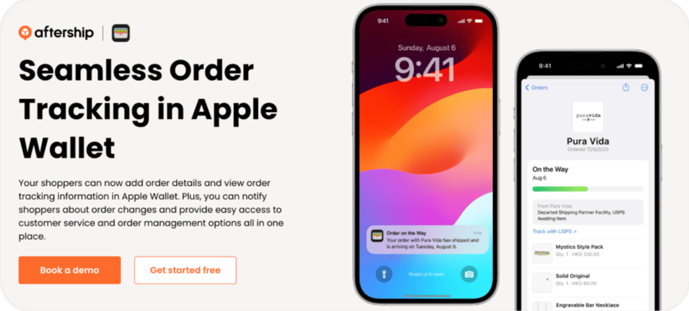 AfterShip 攜手 Apple Wallet，推出蘋果錢包訂單追蹤功能