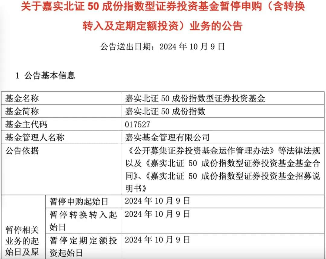 北交所行情火爆，多只北證50指數(shù)基金實施限購