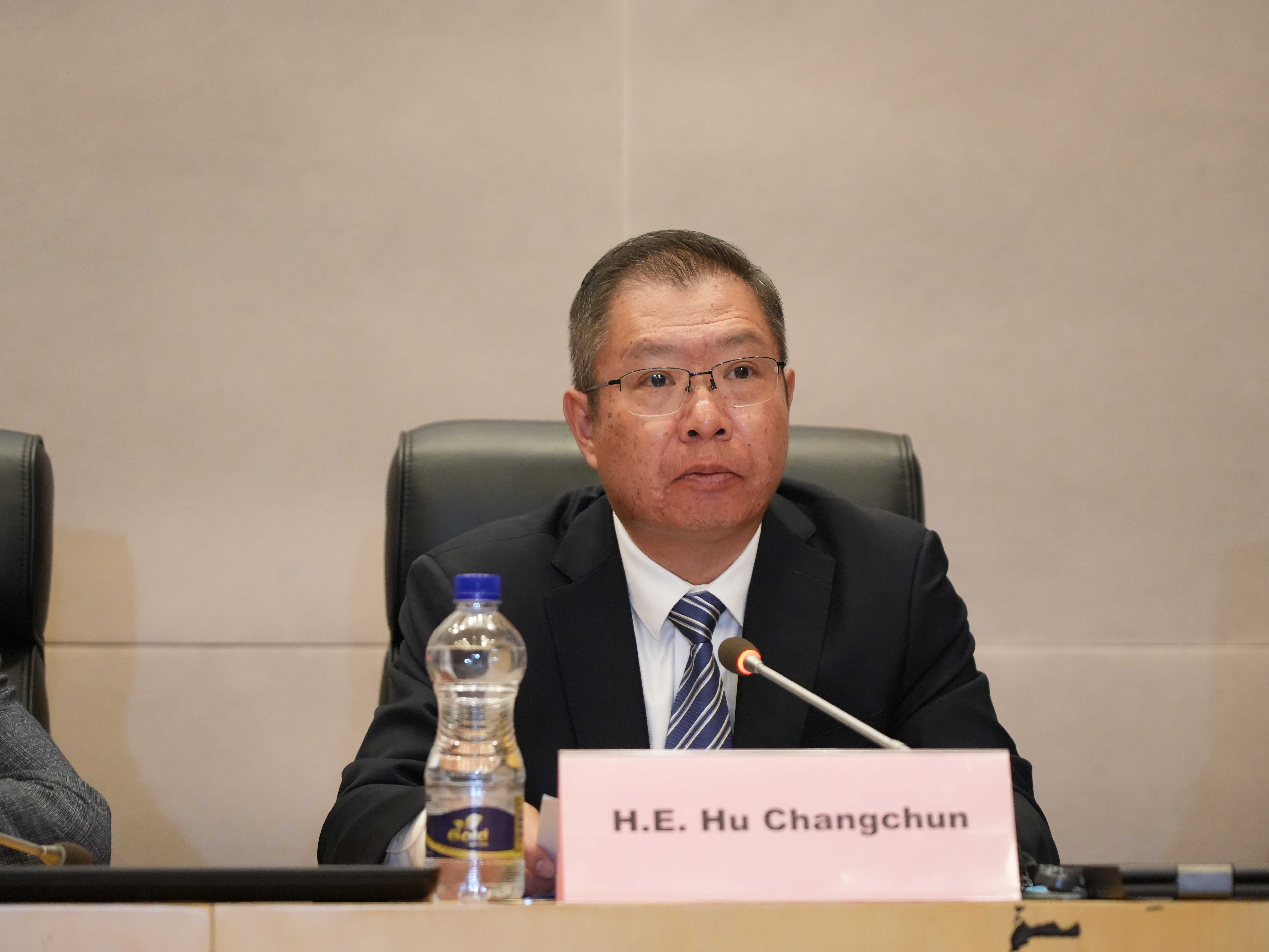 駐非盟使團胡長春大使出席“全面落實全球發展倡議 持續深化中非發展合作”――全球發展倡議對話會